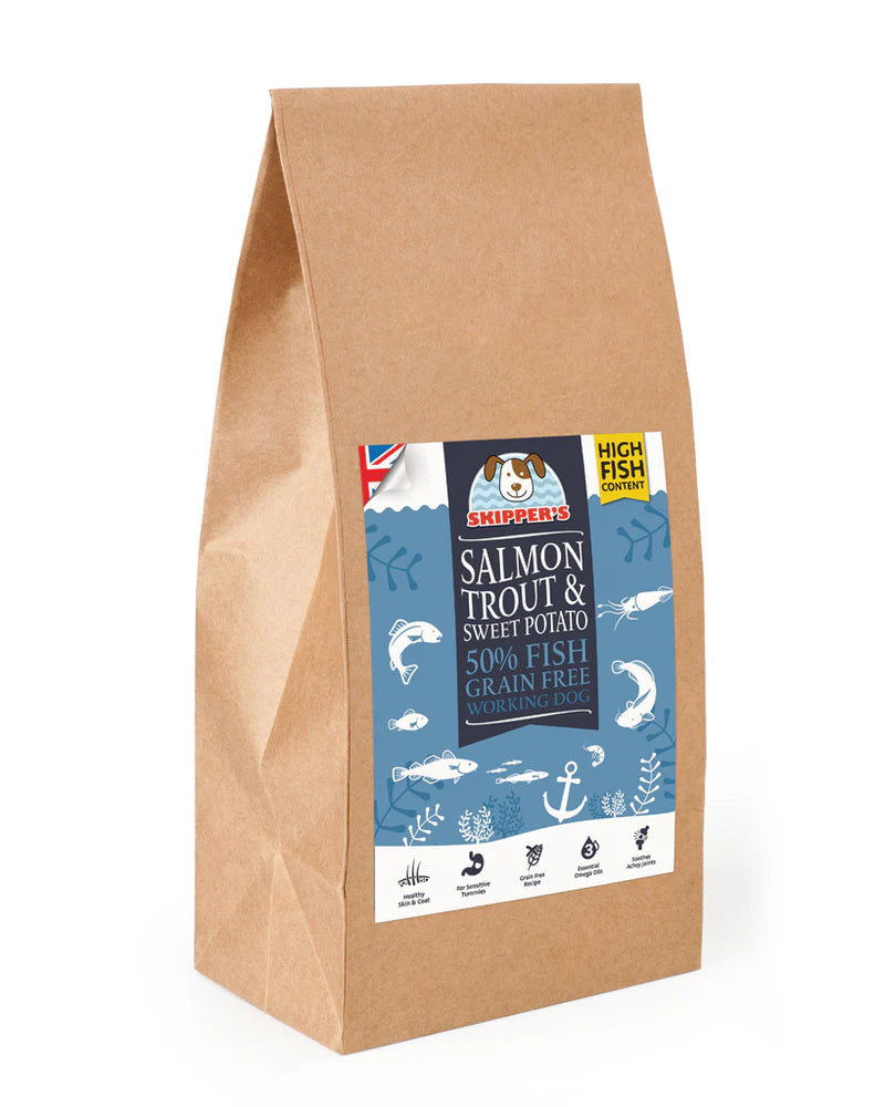 50% Salmon, Trout & Sweet Potato GRAIN FREE Complete Dog Food (Sporting & Working Dog) - 15kg